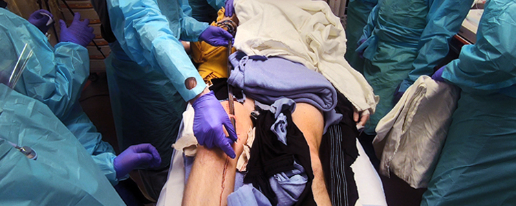 Trauma Resuscitation Demonstration in a Stable Patient with a Minor Perforating Wound | Journal of Medical Insight